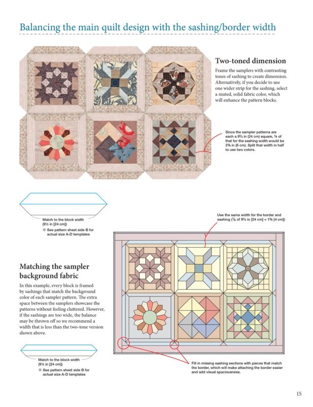 Shizuko Kuroha's Japanese Patchwork Quilting Patterns: Charming